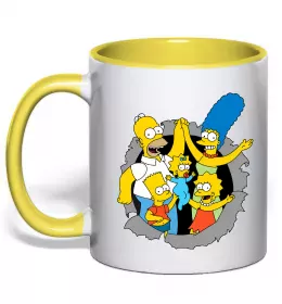 Чашка с цветной ручкой