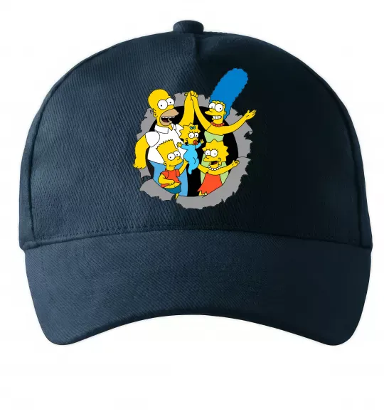 Кепка Сімпсони сім'я Темно-синий фото