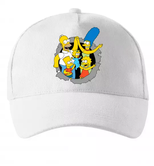 Кепка Сімпсони сім'я Белый фото