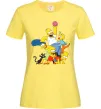 Жіноча футболка Сімпсони полювання за донатом Лимонний фото