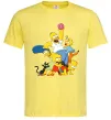 Чоловіча футболка Сімпсони полювання за донатом Лимонний фото