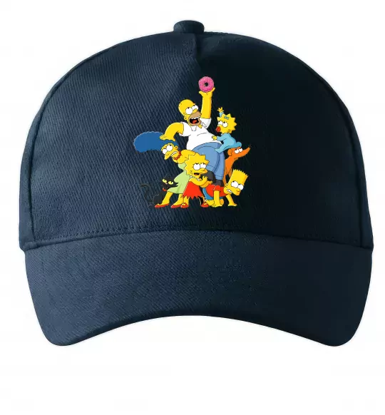 Кепка Сімпсони полювання за донатом Темно-синий фото