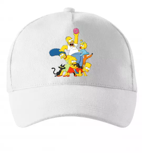 Кепка Сімпсони полювання за донатом Белый фото