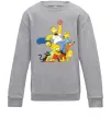 Детский Свитшот Сімпсони полювання за донатом Серый меланж фото