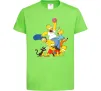 Детская футболка Сімпсони полювання за донатом Лаймовый фото