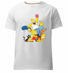 Мужская премиум футболка Сімпсони полювання за донатом