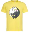 Чоловіча футболка Коти інь-янь Лимонний фото