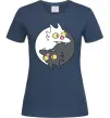 Женская футболка Коти інь-янь Темно-синий фото