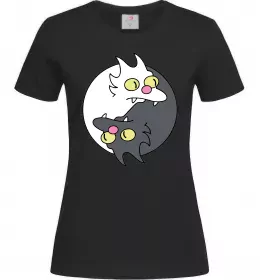 Женская футболка Коти інь-янь Черный фото