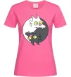 Женская футболка Коти інь-янь Ярко-розовый фото