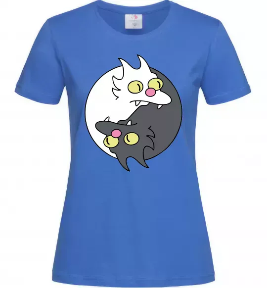 Женская футболка Коти інь-янь Ярко-синий фото