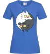 Женская футболка Коти інь-янь Ярко-синий фото