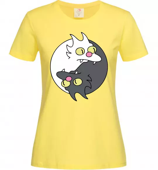Женская футболка Коти інь-янь Лимонный фото