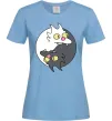 Женская футболка Коти інь-янь Голубой фото