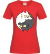Женская футболка Коти інь-янь Красный фото