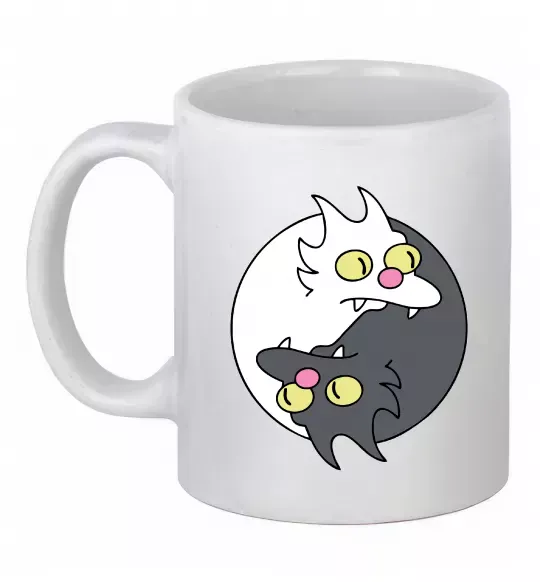 Чашка керамическая Коти інь-янь Белый фото