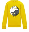 Детский Свитшот Коти інь-янь Солнечно желтый фото