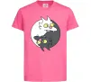 Детская футболка Коти інь-янь Ярко-розовый фото