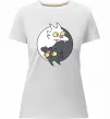 Жіноча преміум футболка Коти інь-янь Білий фото