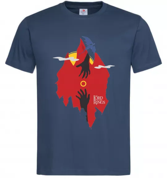 Чоловіча футболка Перстень дракон Темно-синій фото