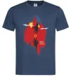 Чоловіча футболка Перстень дракон Темно-синій фото