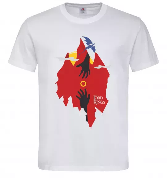 Чоловіча футболка Перстень дракон Білий фото