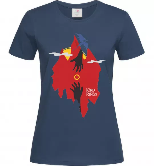 Жіноча футболка Перстень дракон Темно-синій фото