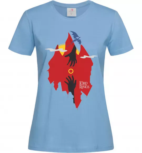 Жіноча футболка Перстень дракон Блакитний фото