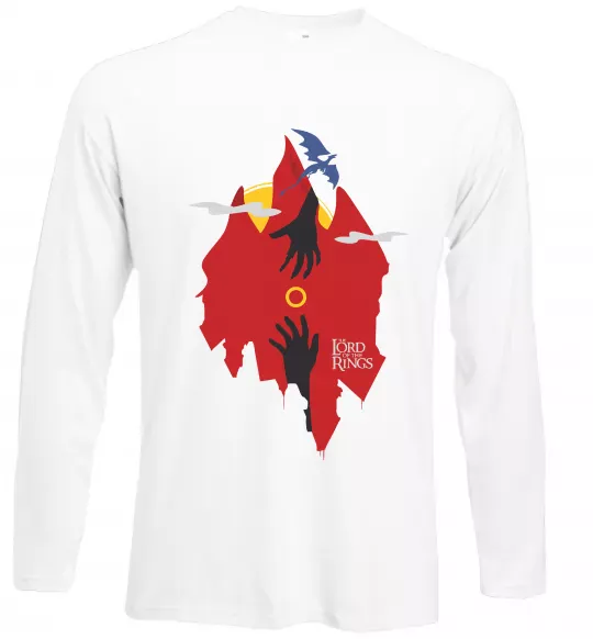 Лонгслів Перстень дракон Білий фото