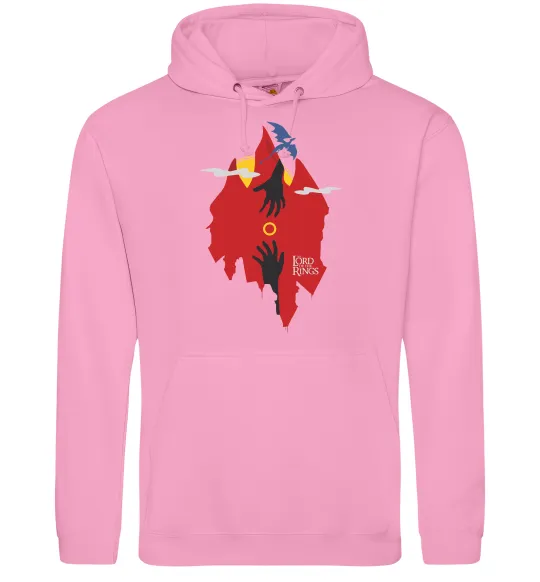 Женская толстовка (худи) Перстень дракон Розовый фото