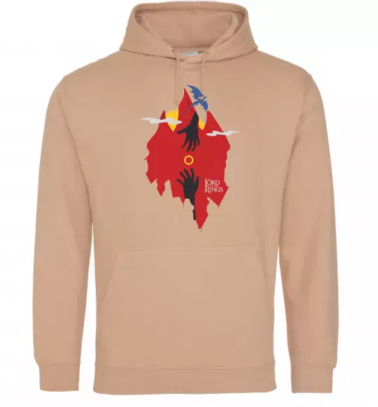 Жіноча толстовка (худі) Перстень дракон Пісочний фото