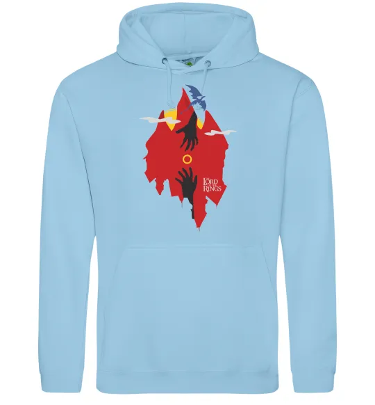 Женская толстовка (худи) Перстень дракон Голубой фото