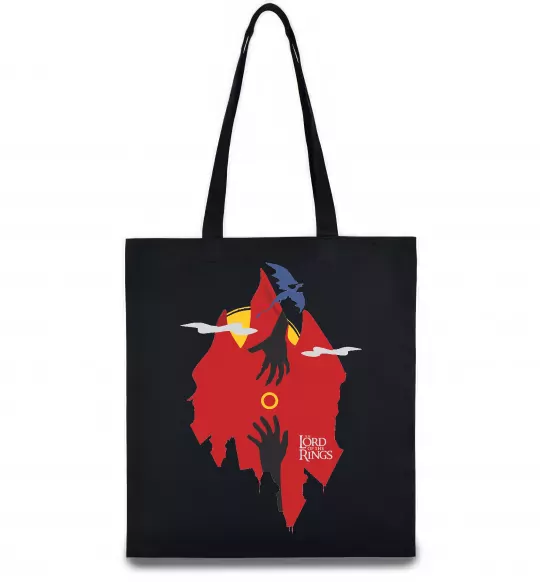 Еко-сумка Перстень дракон Чорний фото