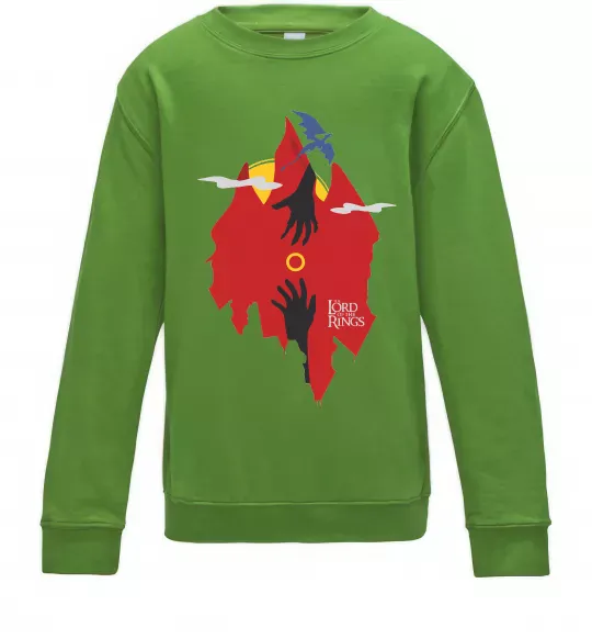 Детский Свитшот Перстень дракон Лаймовый фото