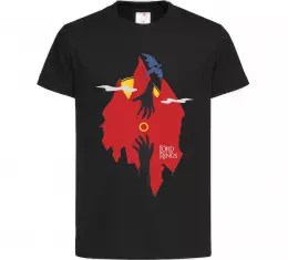 Детская футболка Перстень дракон Черный фото