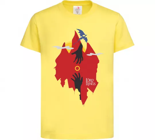 Дитяча футболка Перстень дракон Лимонний фото
