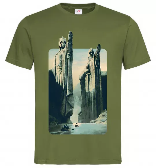 Чоловіча футболка Володар перстнів Оливковий фото