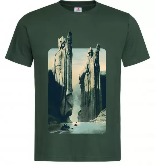 Чоловіча футболка Володар перстнів Темно-зелений фото
