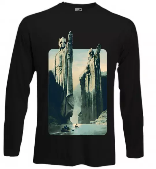 Лонгслив Володар перстнів Черный фото