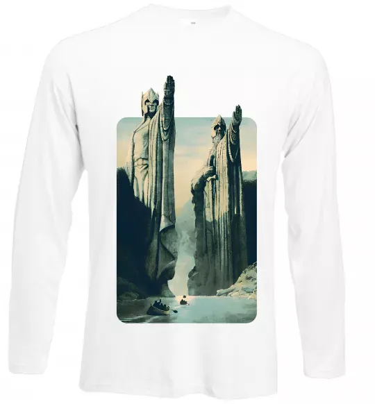 Лонгслив Володар перстнів Белый фото