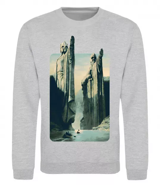 Світшот Володар перстнів Сірий меланж фото