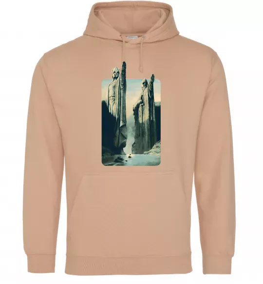 Мужская толстовка (худи) Володар перстнів Песочный фото