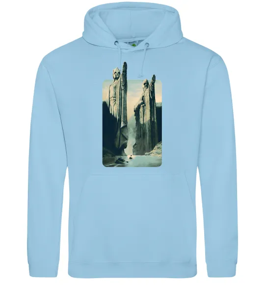 Чоловіча толстовка (худі) Володар перстнів Блакитний фото