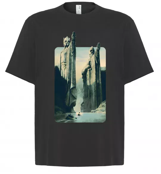 Футболка Оверсайз Володар перстнів Черный фото