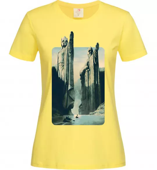 Женская футболка Володар перстнів Лимонный фото