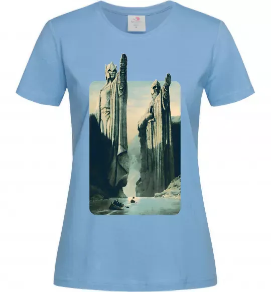 Женская футболка Володар перстнів Голубой фото