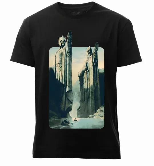 Мужская премиум футболка Володар перстнів Черный фото