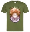 Чоловіча футболка Володар перстнів арт Оливковий фото