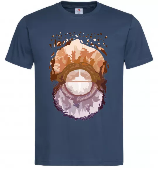 Чоловіча футболка Володар перстнів арт Темно-синій фото