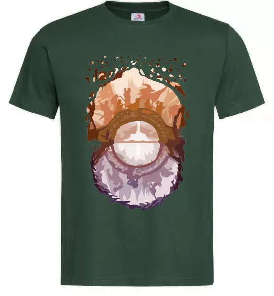 Чоловіча футболка Володар перстнів арт Темно-зелений фото